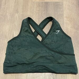 Gymshark Black Cross-Back Sports Bra